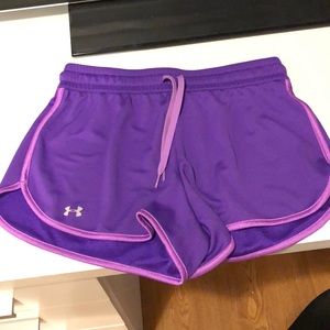 PURPLE HEAT UNDER ARMOR SHORTS DRAWSTRING CUTE